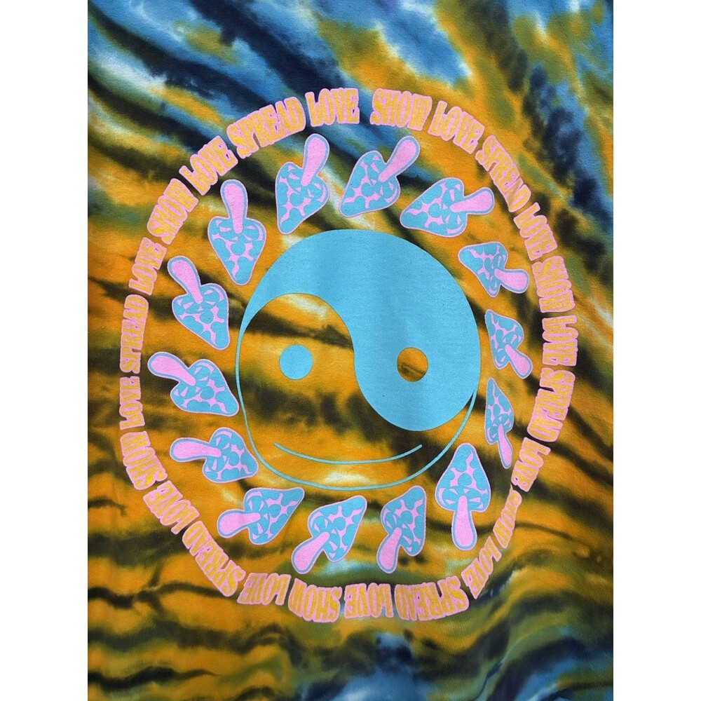 Griz Limited Edition XL Longsleeve Show Love Spread Love Tie Dye Mushrooms - Picture 10 of 13